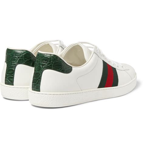 crocdile gucci aces|Gucci ace tennis shoes.